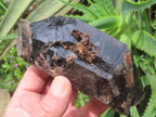 Natural Super Shiny Double Terminated Large Morion Smokey Quartz Crystal x 1 From Zomba, Malawi
