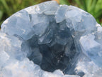 Polished Blue Celestite Crystal Geode Sphere x 1 From Sakoany, Madagascar
