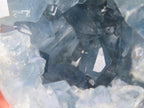 Polished Blue Celestite Crystal Geode Sphere x 1 From Sakoany, Madagascar