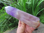 Polished Chevron Amethyst Crystal x 1 From Madagascar