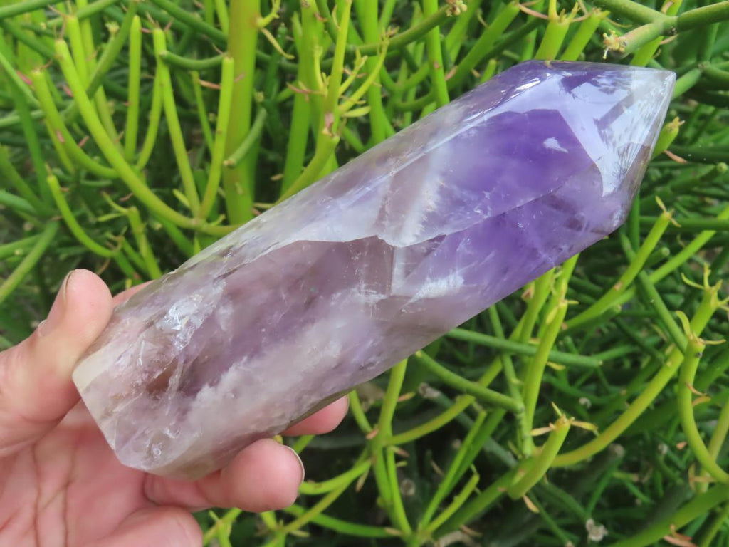 Polished Chevron Amethyst Crystal x 1 From Madagascar