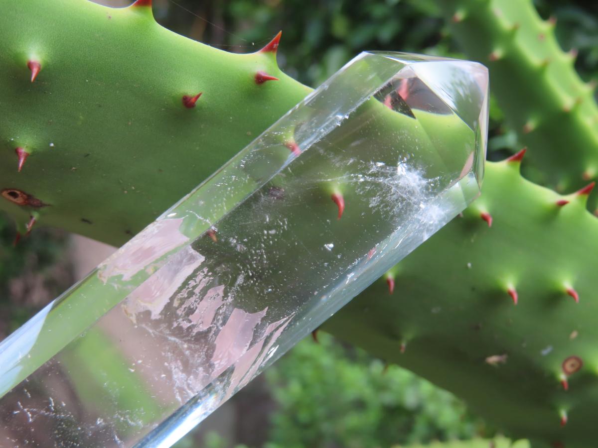 Polished Extra Long Clear Quartz Crystal Wand x 1 From Ambatofinandrahana, Madagascar
