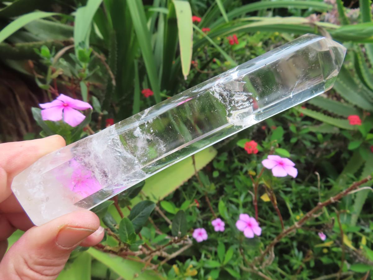 Polished Extra Long Clear Quartz Crystal Wand x 1 From Ambatofinandrahana, Madagascar