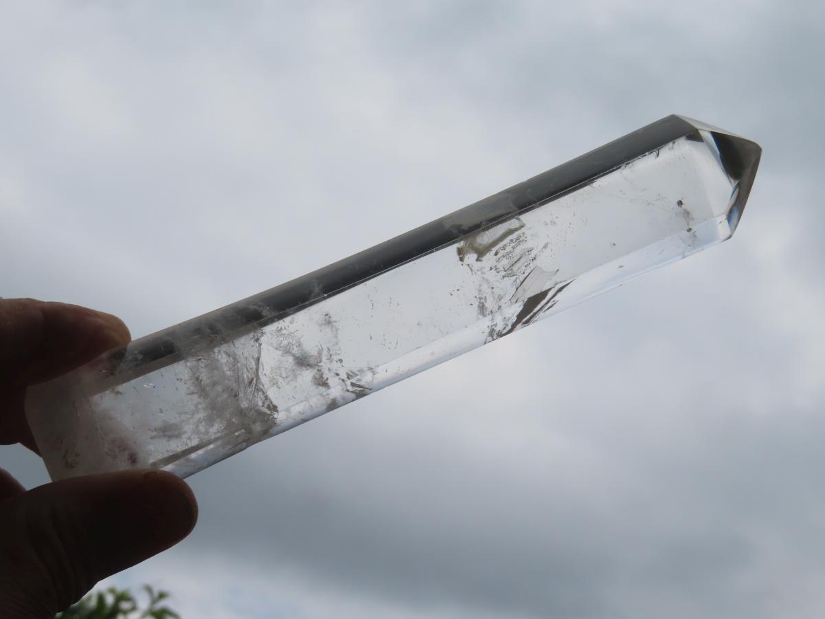 Polished Extra Long Clear Quartz Crystal Wand x 1 From Ambatofinandrahana, Madagascar