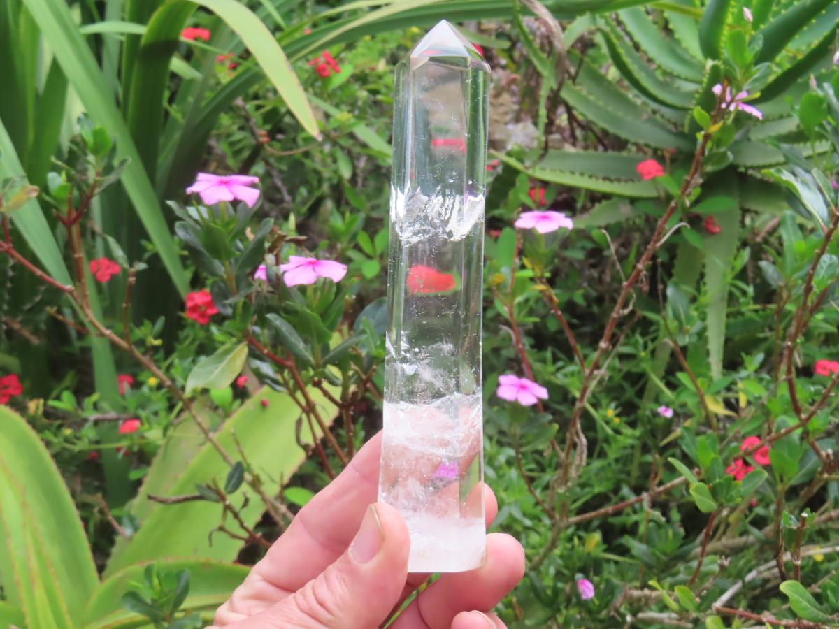 Polished Extra Long Clear Quartz Crystal Wand x 1 From Ambatofinandrahana, Madagascar