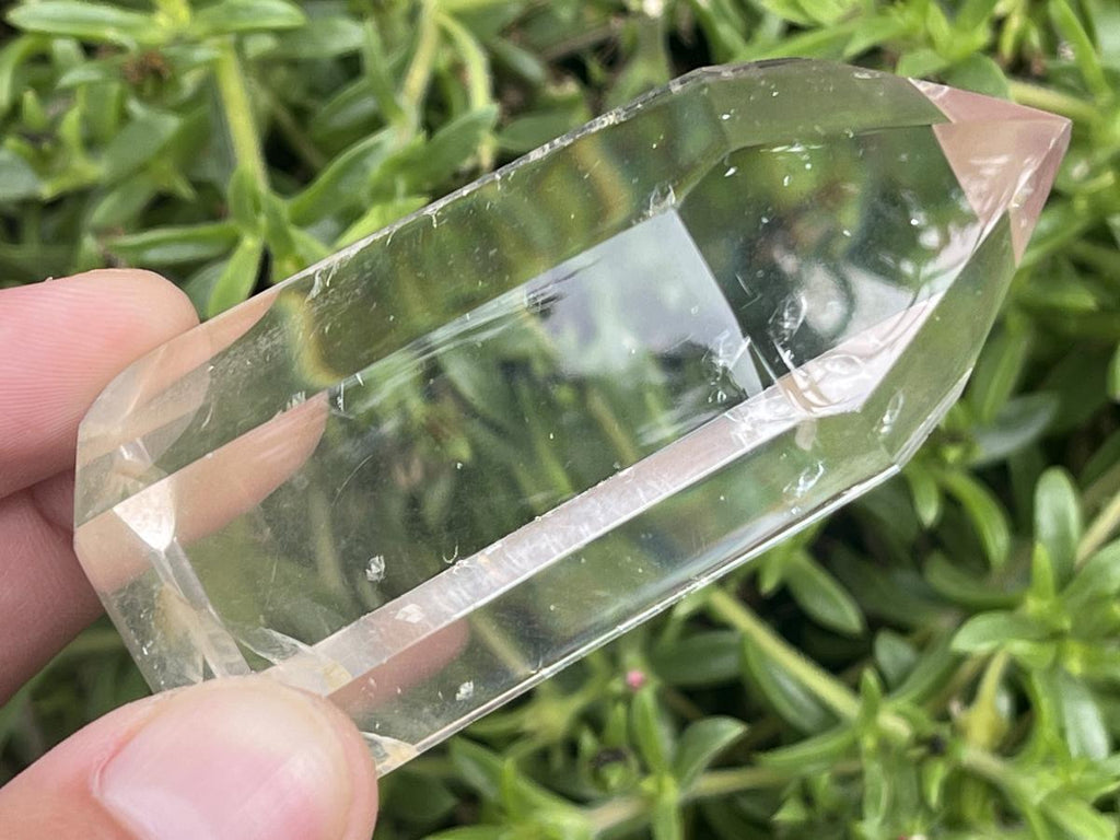 Polished Rare Fine Golden Rutile Optic Clear Quartz Crystal x 1 From Madagascar
