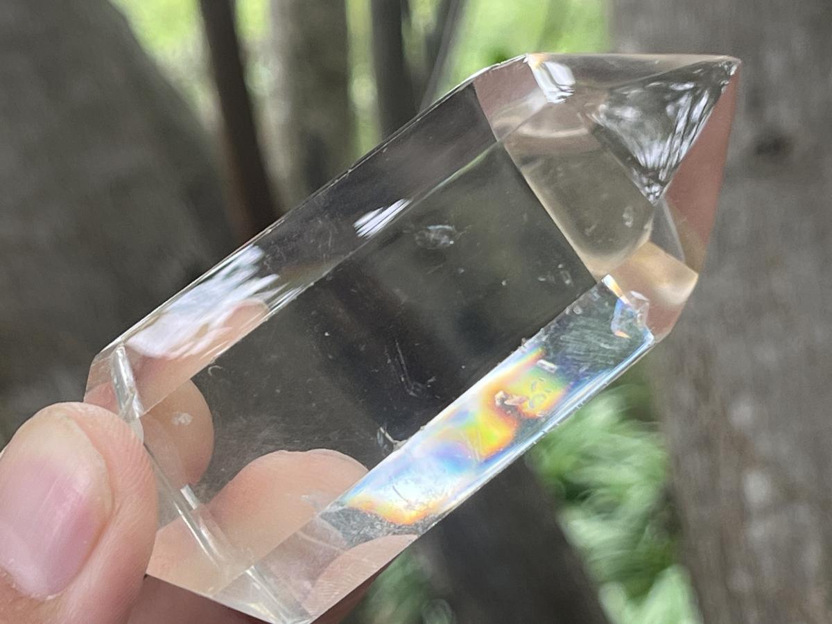 Polished Rare Fine Golden Rutile Optic Clear Quartz Crystal x 1 From Madagascar