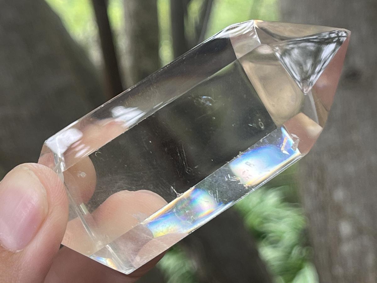 Polished Rare Fine Golden Rutile Optic Clear Quartz Crystal x 1 From Madagascar