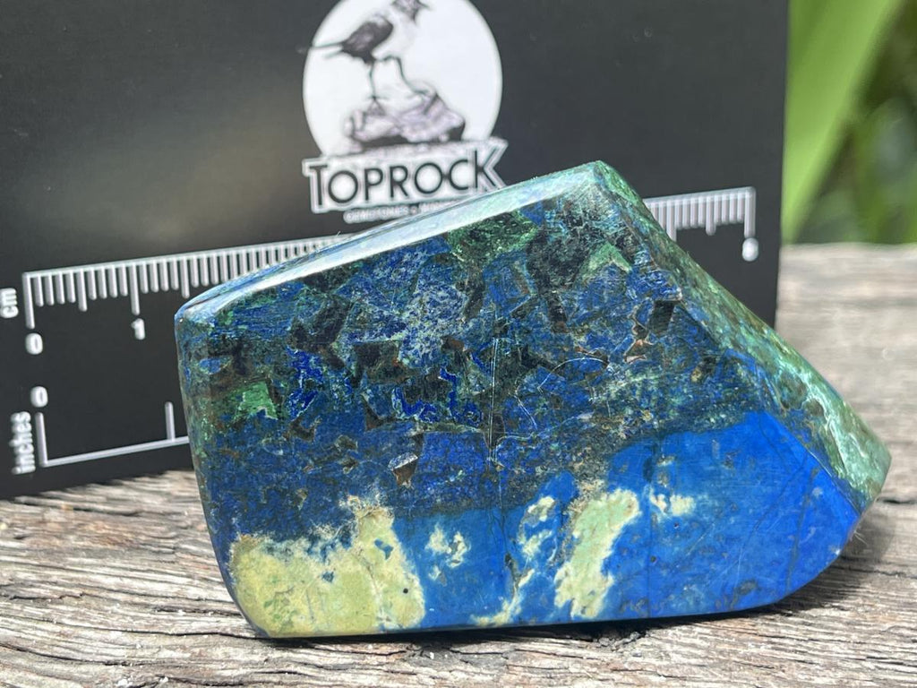 Polished Azurite And Malachite Free Form x 1 From Kaokoveld, Namibia