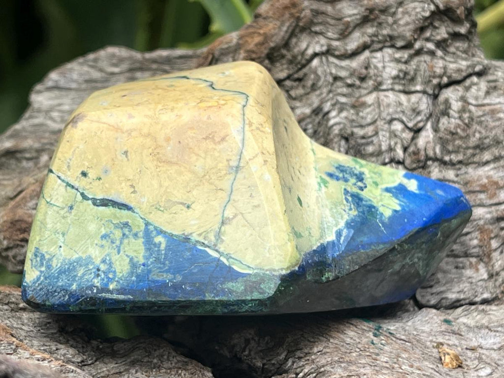 Polished Azurite And Malachite Free Form x 1 From Kaokoveld, Namibia