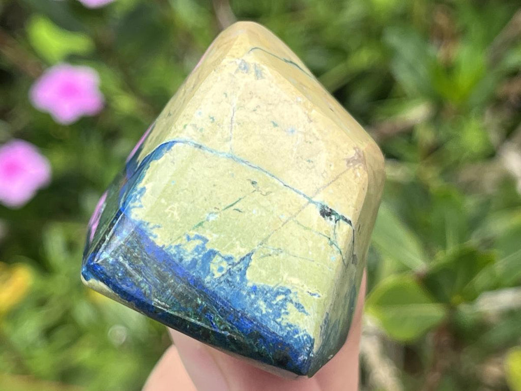 Polished Azurite And Malachite Free Form x 1 From Kaokoveld, Namibia