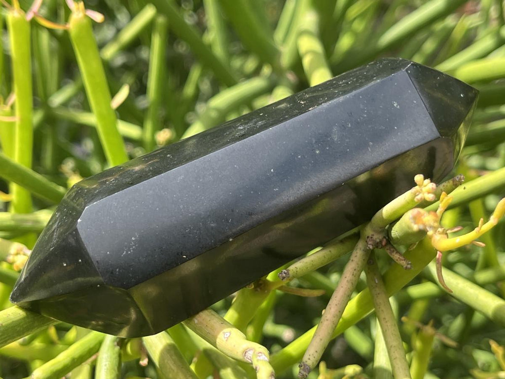 Polished Double Terminated Black Basalt Crystal x 1 From Madagascar