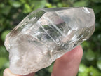 Natural Smokey Window Quartz Crystal With Enhydros x 1 From Brandberg, Namibia