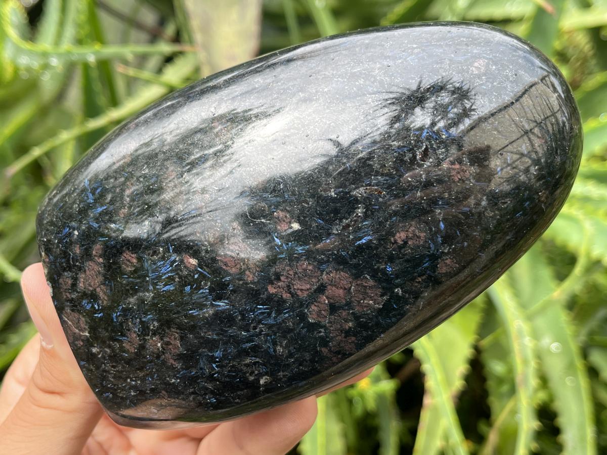 Polished Super Rare Blue Spark Iolite Standing Free Form x 1 From Madagascar