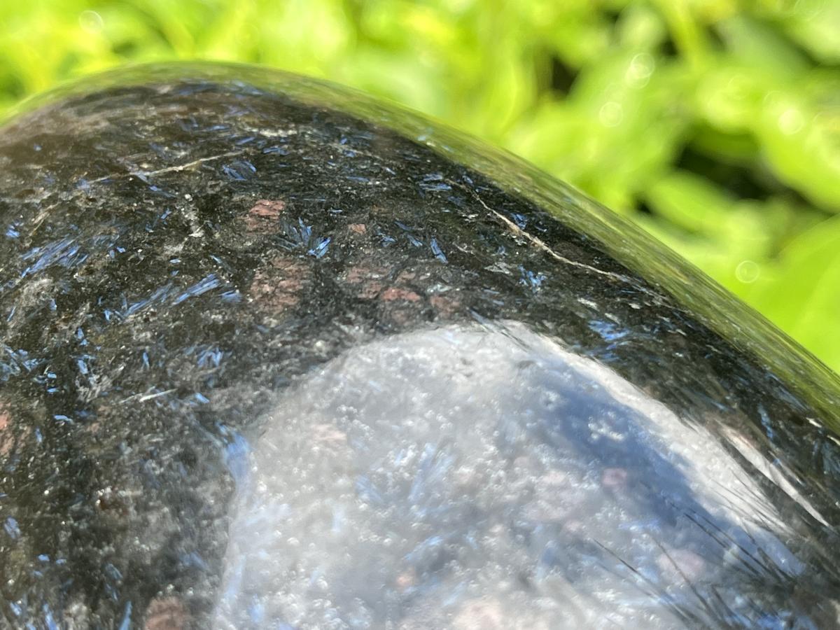 Polished Super Rare Blue Spark Iolite Standing Free Form x 1 From Madagascar