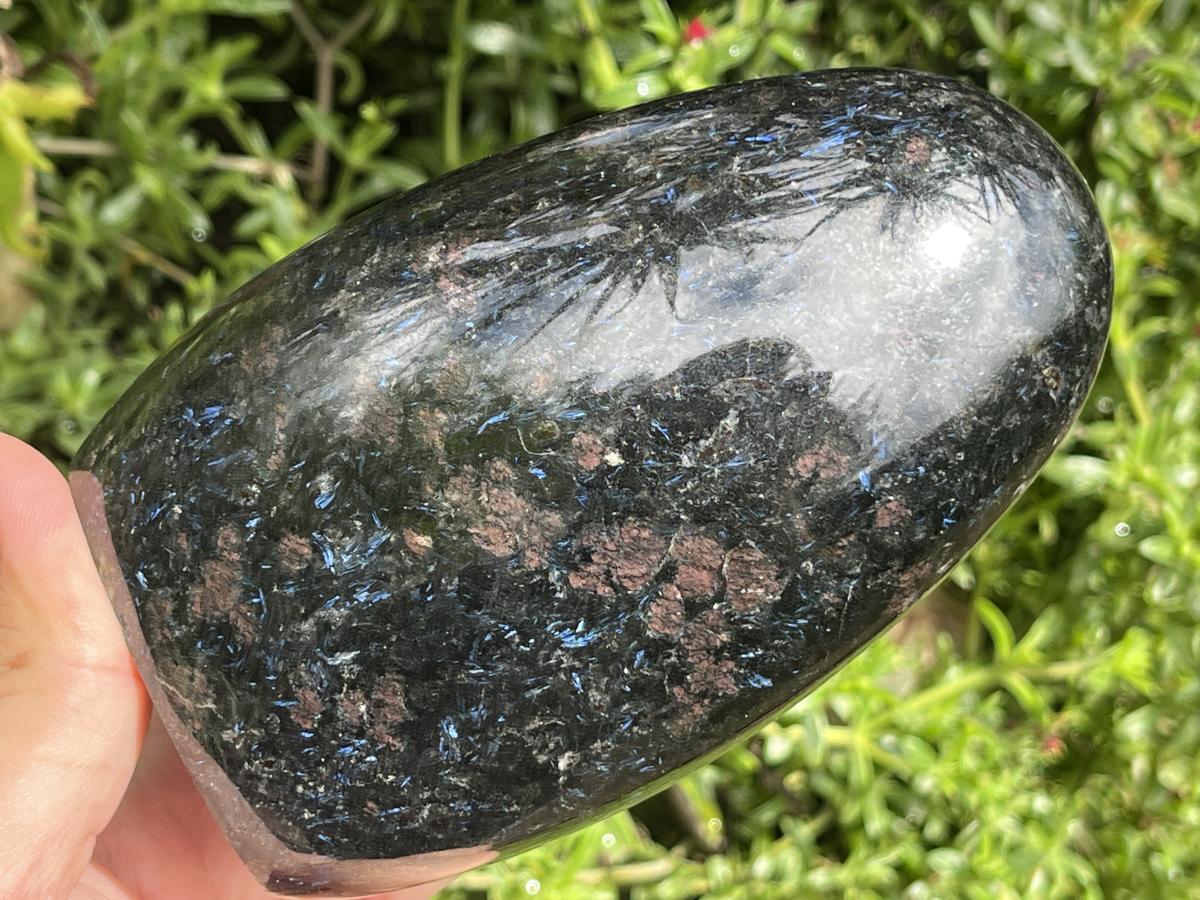 Polished Super Rare Blue Spark Iolite Standing Free Form x 1 From Madagascar
