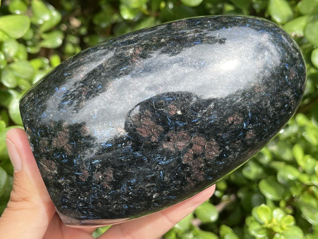 Polished Super Rare Blue Spark Iolite Standing Free Form x 1 From Madagascar