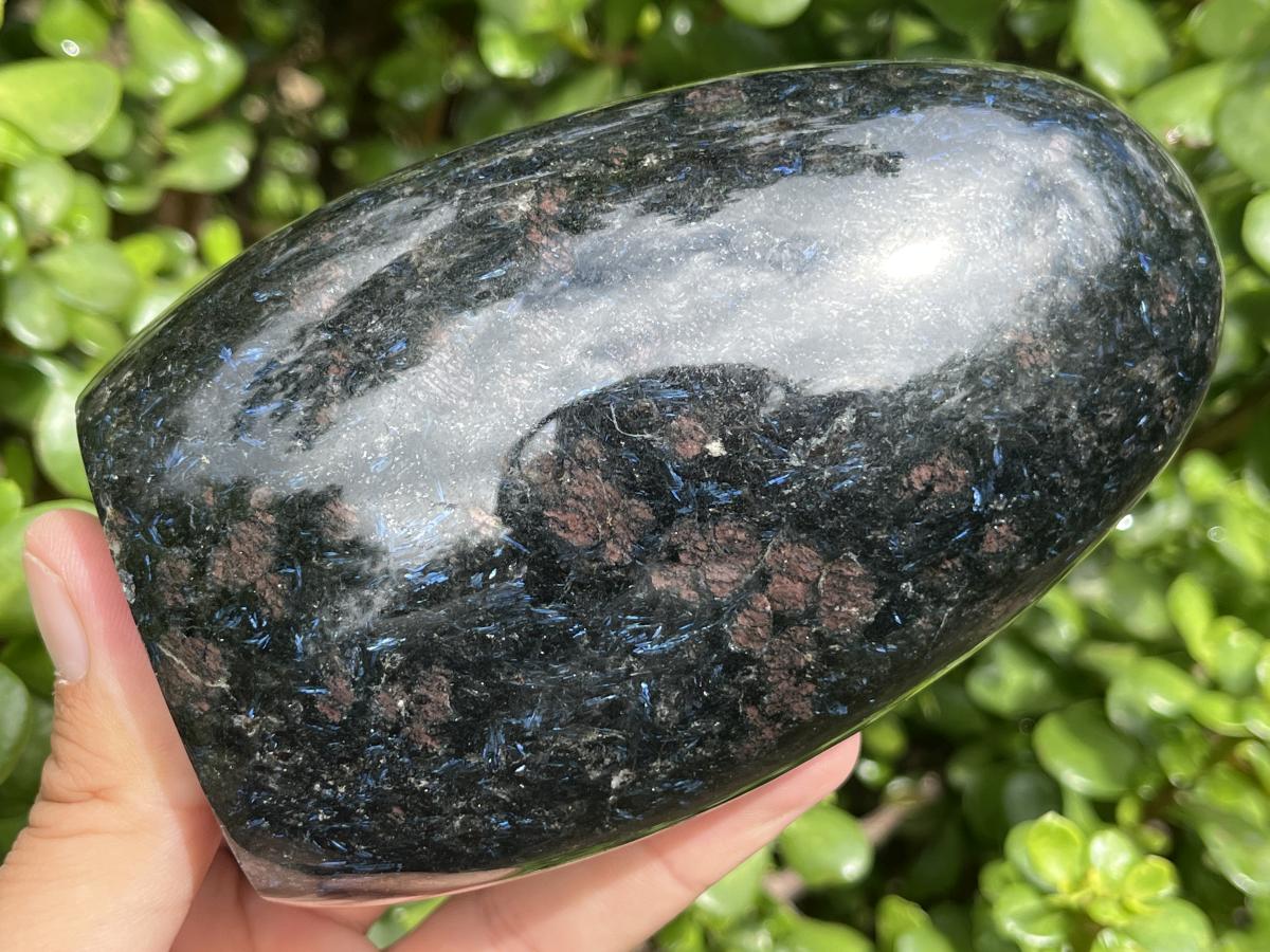 Polished Super Rare Blue Spark Iolite Standing Free Form x 1 From Madagascar