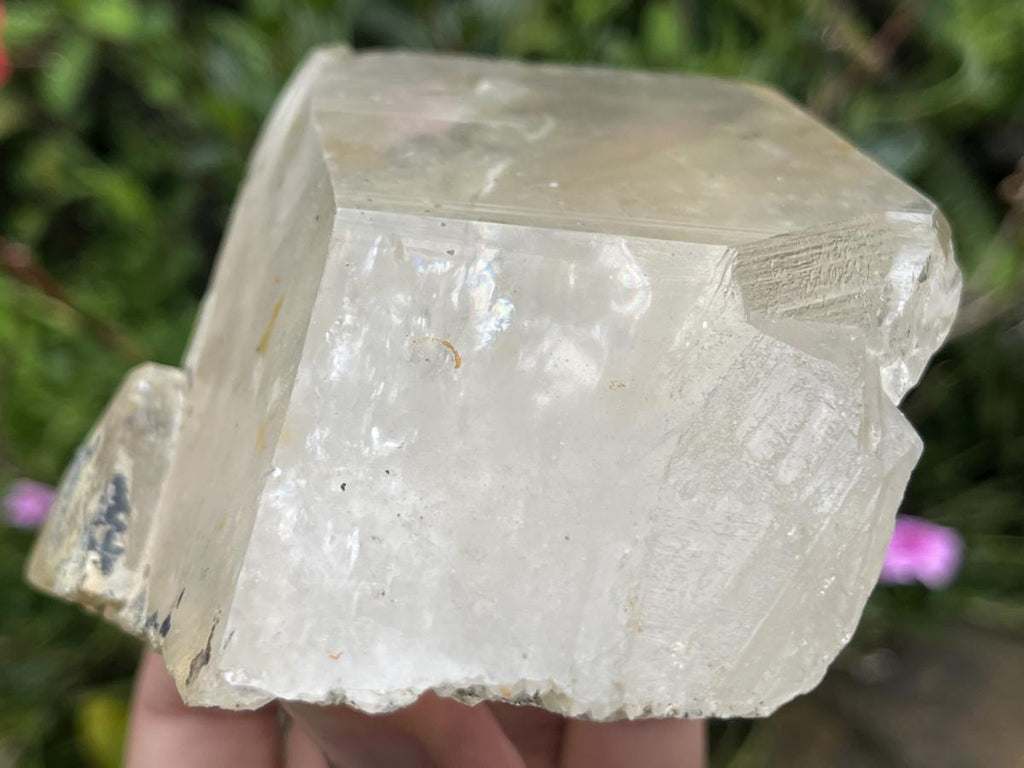 Natural XL Clear Quartz Crystal with Hyalite Opal x 1 From Erongo Mountain, Namibia
