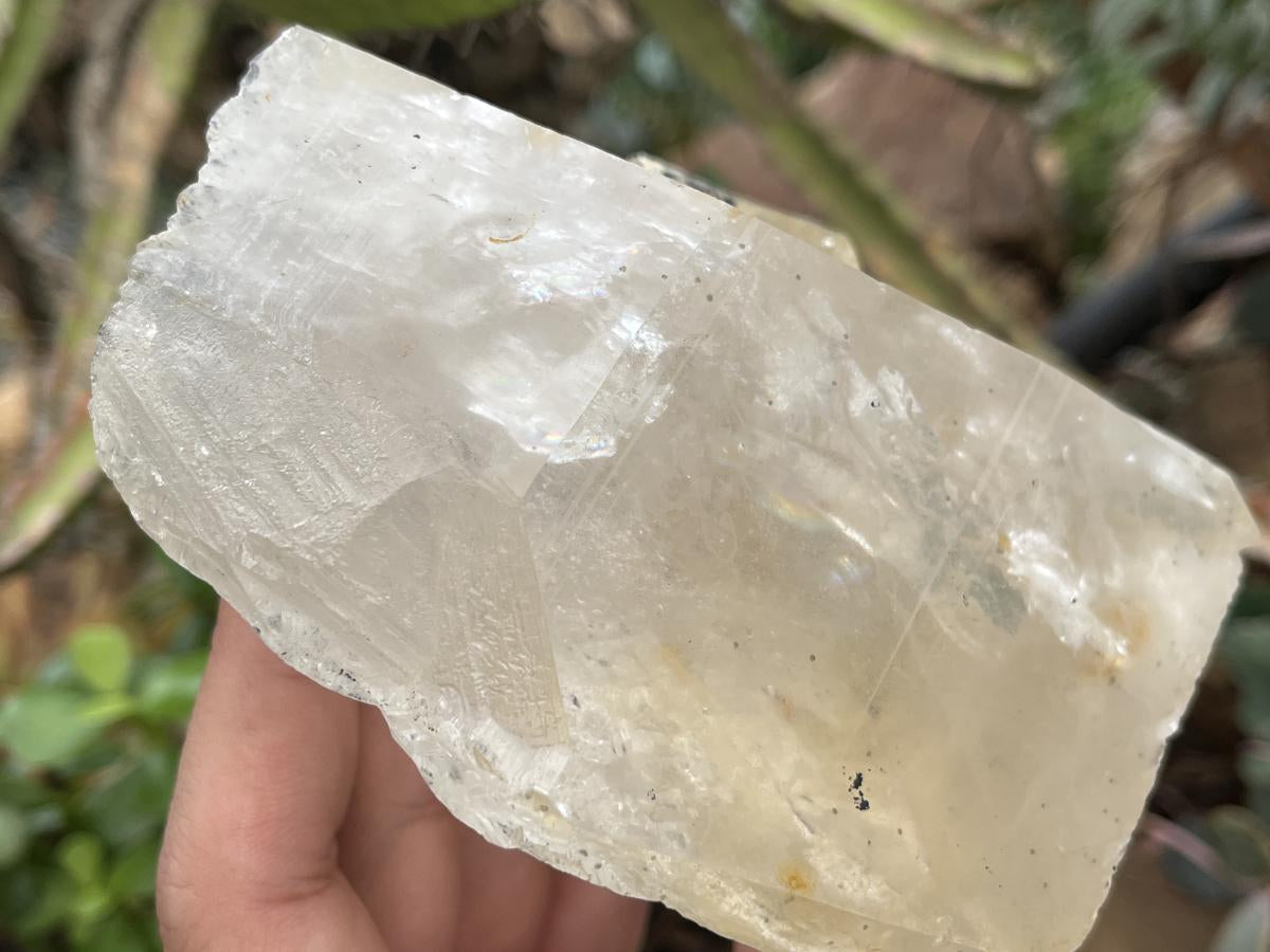Natural XL Clear Quartz Crystal with Hyalite Opal x 1 From Erongo Mountain, Namibia
