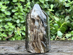 Polished Smokey Window Quartz with Latterite Veils Inside x 1 From Akansobe, Madagascar