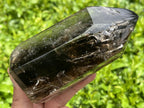 Polished Smokey Window Quartz with Latterite Veils Inside x 1 From Akansobe, Madagascar