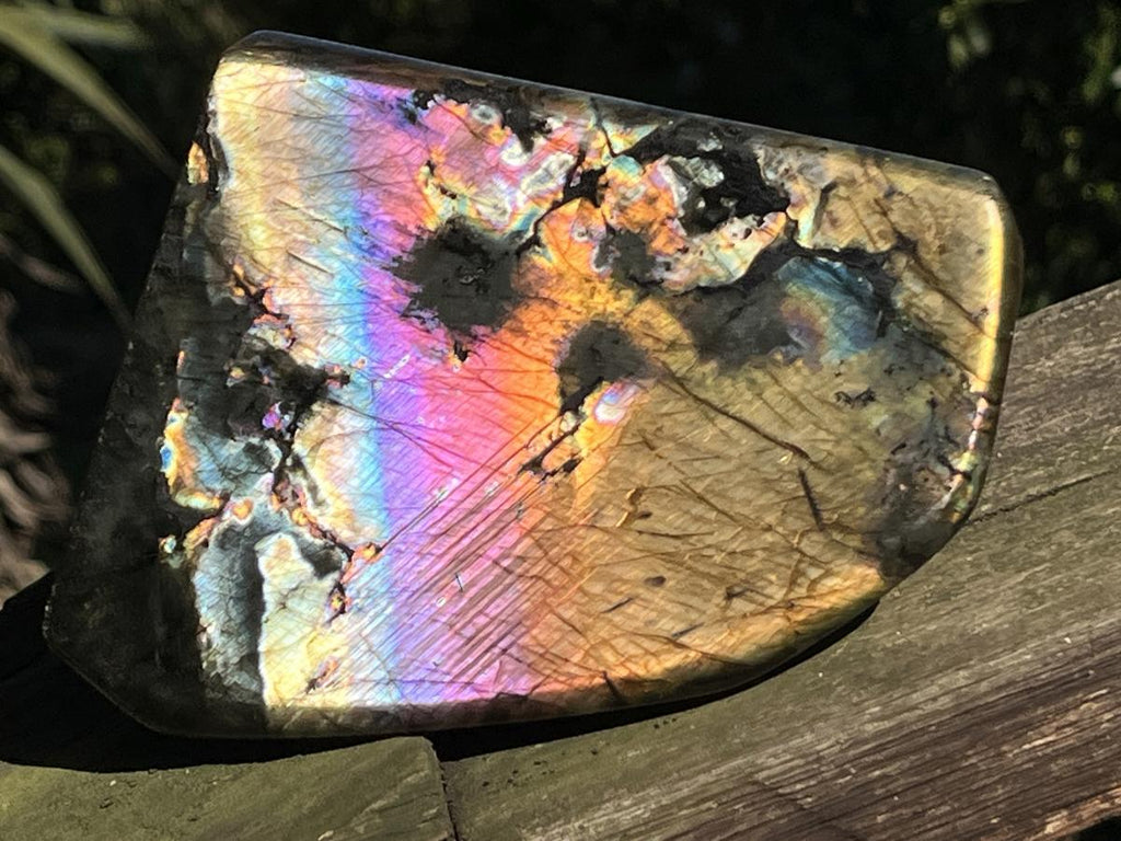 Polished Large Rainbow Labradorite Display Piece x 1 From Tulear, Madagascar