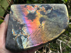 Polished Large Rainbow Labradorite Display Piece x 1 From Tulear, Madagascar