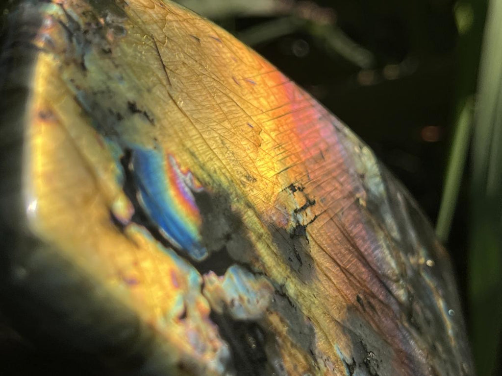 Polished Large Rainbow Labradorite Display Piece x 1 From Tulear, Madagascar