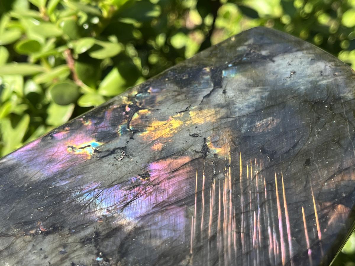 Polished Large Rainbow Labradorite Display Piece x 1 From Tulear, Madagascar