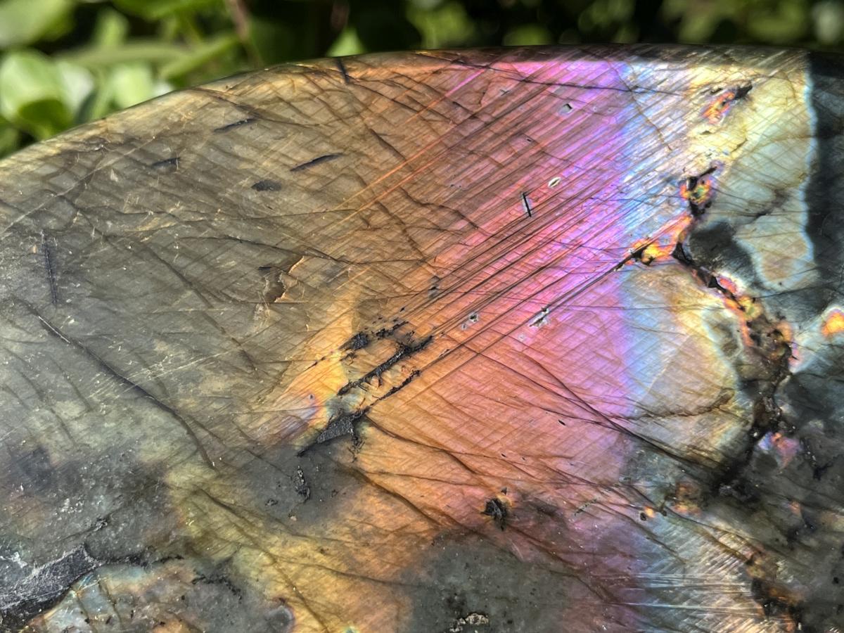 Polished Large Rainbow Labradorite Display Piece x 1 From Tulear, Madagascar