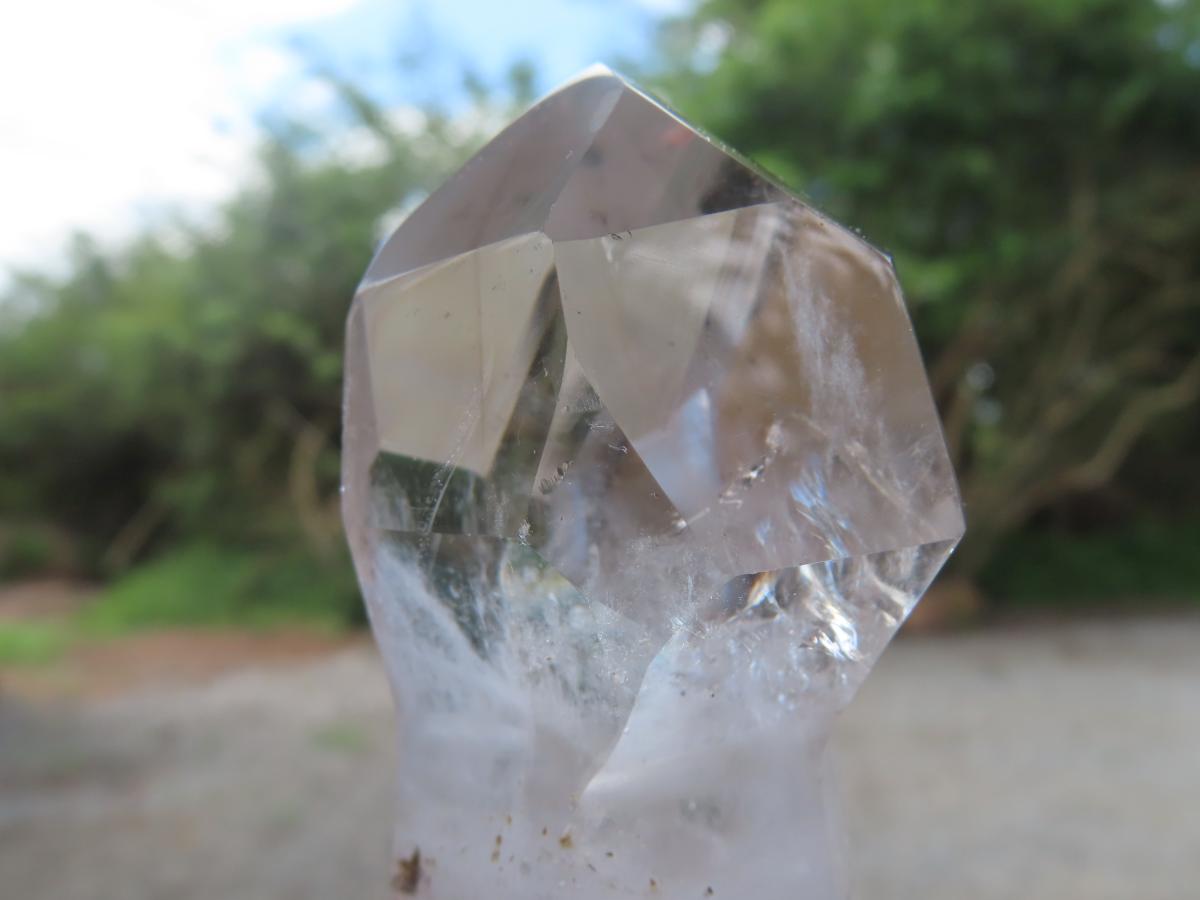 Polished Clear Quartz Sceptre Crystal x 1 From Madagascar