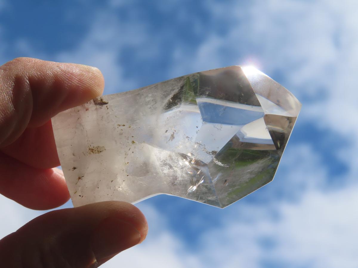 Polished Clear Quartz Sceptre Crystal x 1 From Madagascar