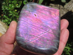 Polished Pure Purple Flash Labradorite Display Piece x 1 From Tulear, Madagascar