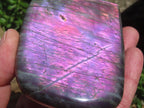 Polished Pure Purple Flash Labradorite Display Piece x 1 From Tulear, Madagascar