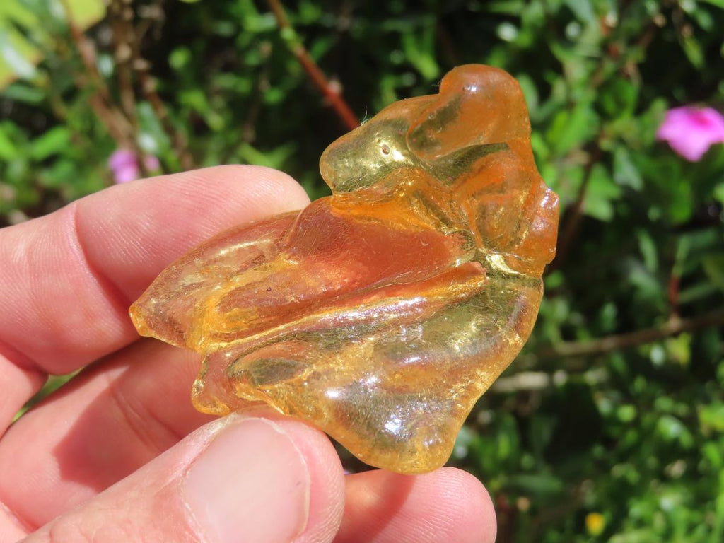 Natural Honey Copal Amber Specimen x 1 From Nosy Varika, Madagascar