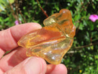 Natural Honey Copal Amber Specimen x 1 From Nosy Varika, Madagascar