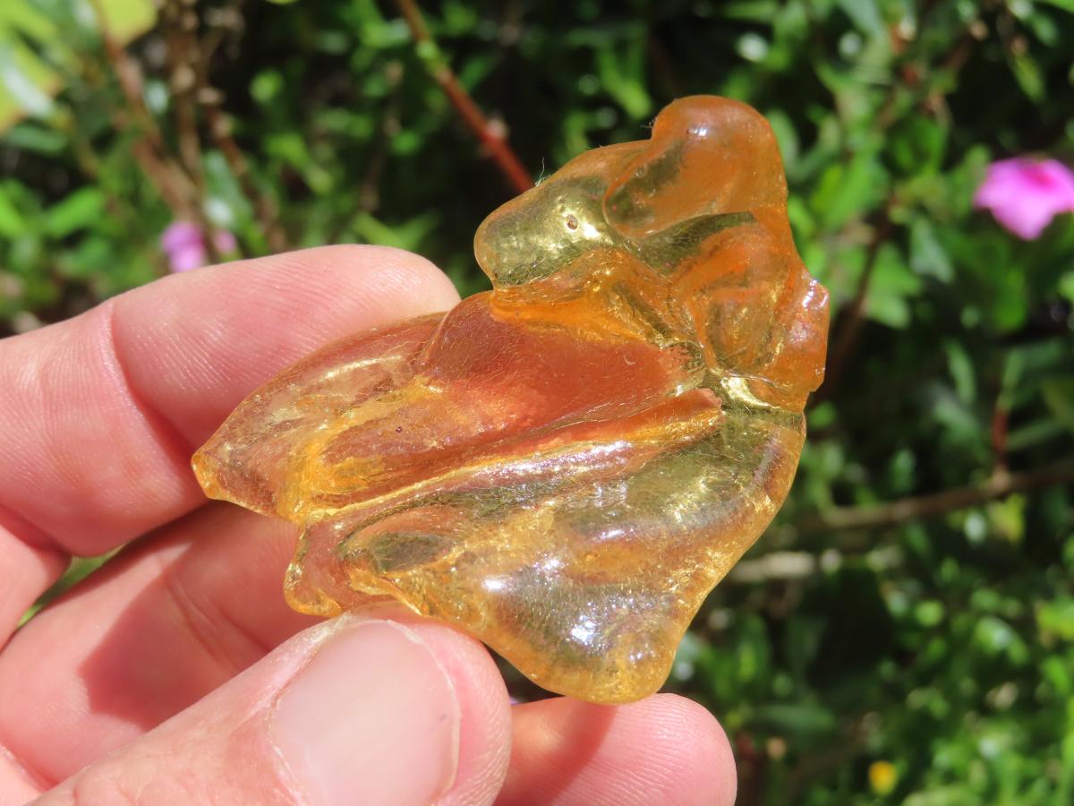 Natural Honey Copal Amber Specimen x 1 From Nosy Varika, Madagascar