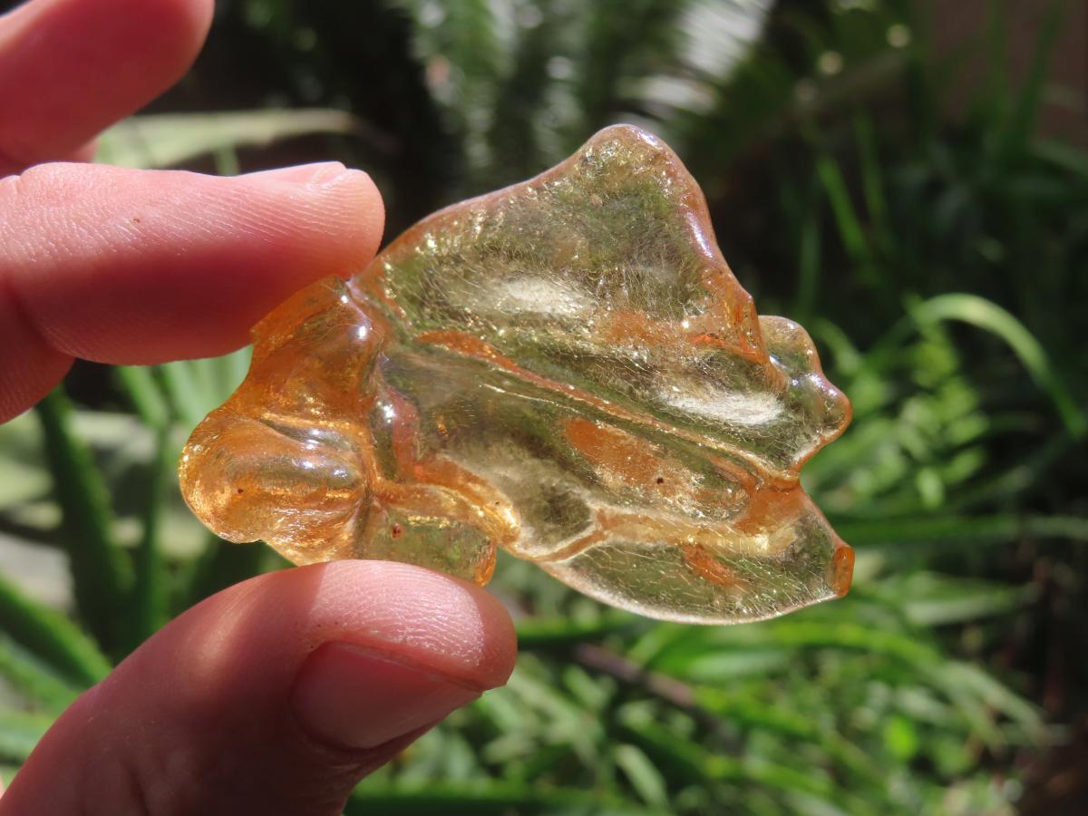 Natural Honey Copal Amber Specimen x 1 From Nosy Varika, Madagascar