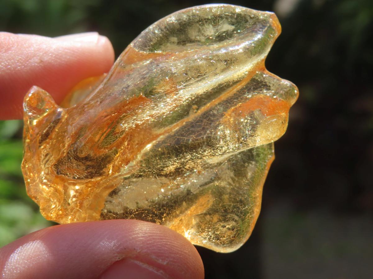 Natural Honey Copal Amber Specimen x 1 From Nosy Varika, Madagascar