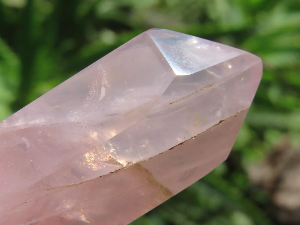 Polished Gemmy Pink Double Terminated Rose Quartz Crystal x 1 From Ambatondrazaka, Madagascar