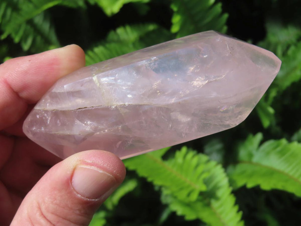 Polished Gemmy Pink Double Terminated Rose Quartz Crystal x 1 From Ambatondrazaka, Madagascar