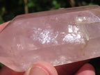 Polished Gemmy Pink Double Terminated Rose Quartz Crystal x 1 From Ambatondrazaka, Madagascar