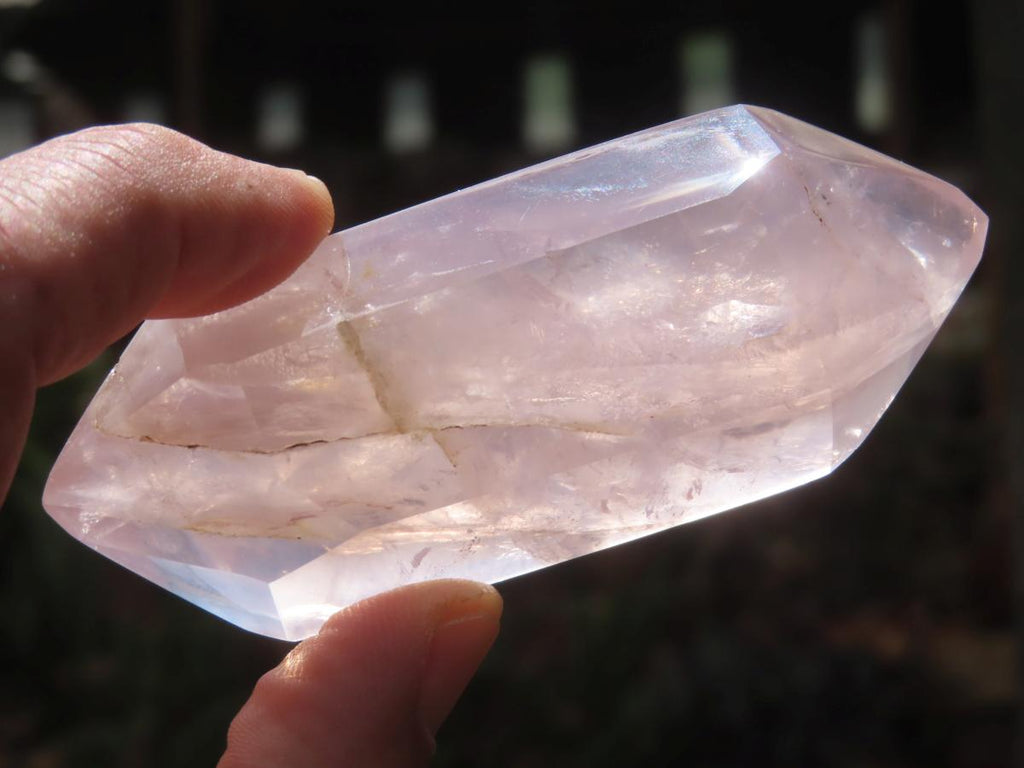 Polished Gemmy Pink Double Terminated Rose Quartz Crystal x 1 From Ambatondrazaka, Madagascar