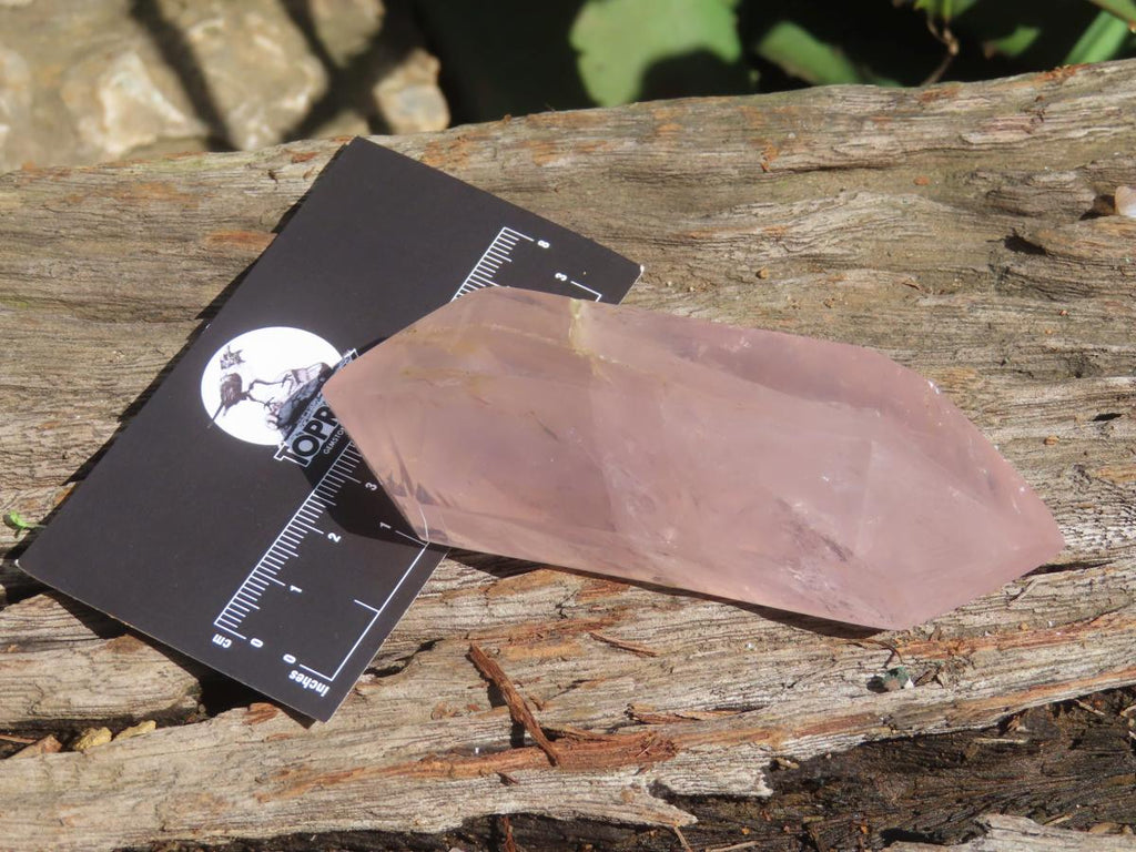 Polished Gemmy Pink Double Terminated Rose Quartz Crystal x 1 From Ambatondrazaka, Madagascar
