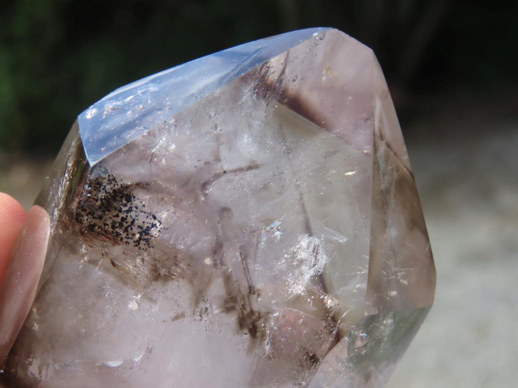 Polished Smokey Window Quartz x 1 From Akansobe, Madagascar