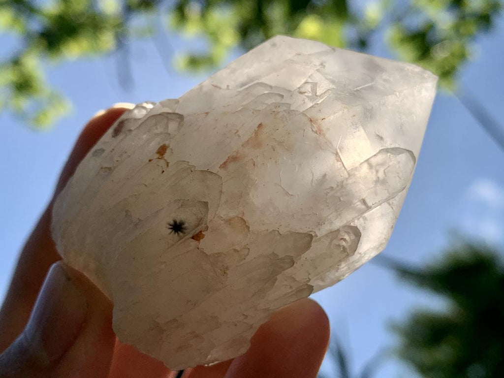 Natural Hollandite Star Cascading Quartz Cluster x 1 From Ambositra, Madagascar