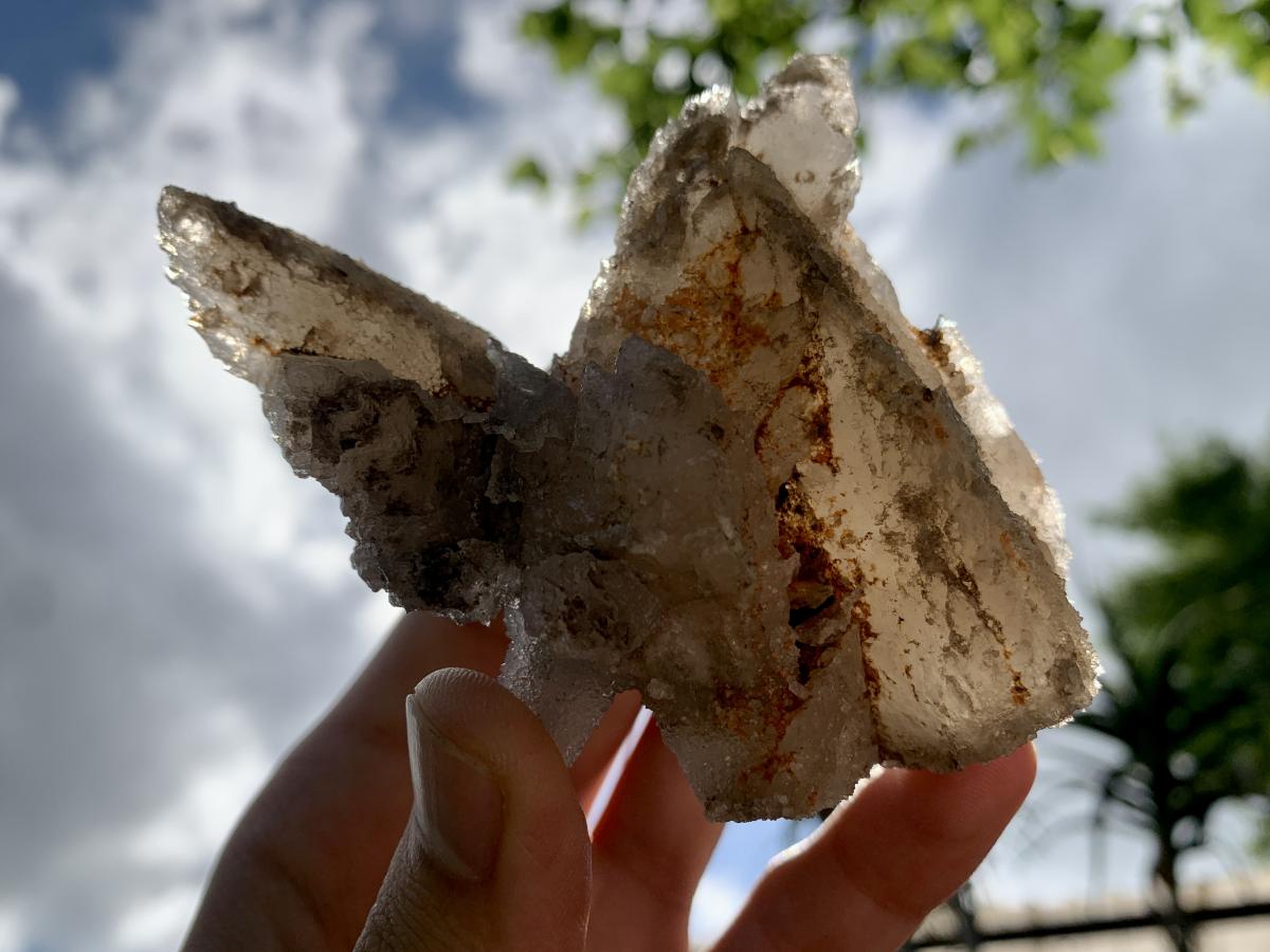 Natural Spearhead Calcite Triple Sceptre Specimen x 1 From Albert's Mountain, Lesotho