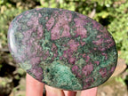 Polished Verdite with Fluorescent Ruby Corundum Free Form x 1 From Zimbabwe