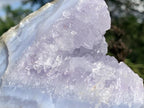 Natural Blue Lace Agate With Amethyst Crystal Vug x 1 From Nsanje, Malawi
